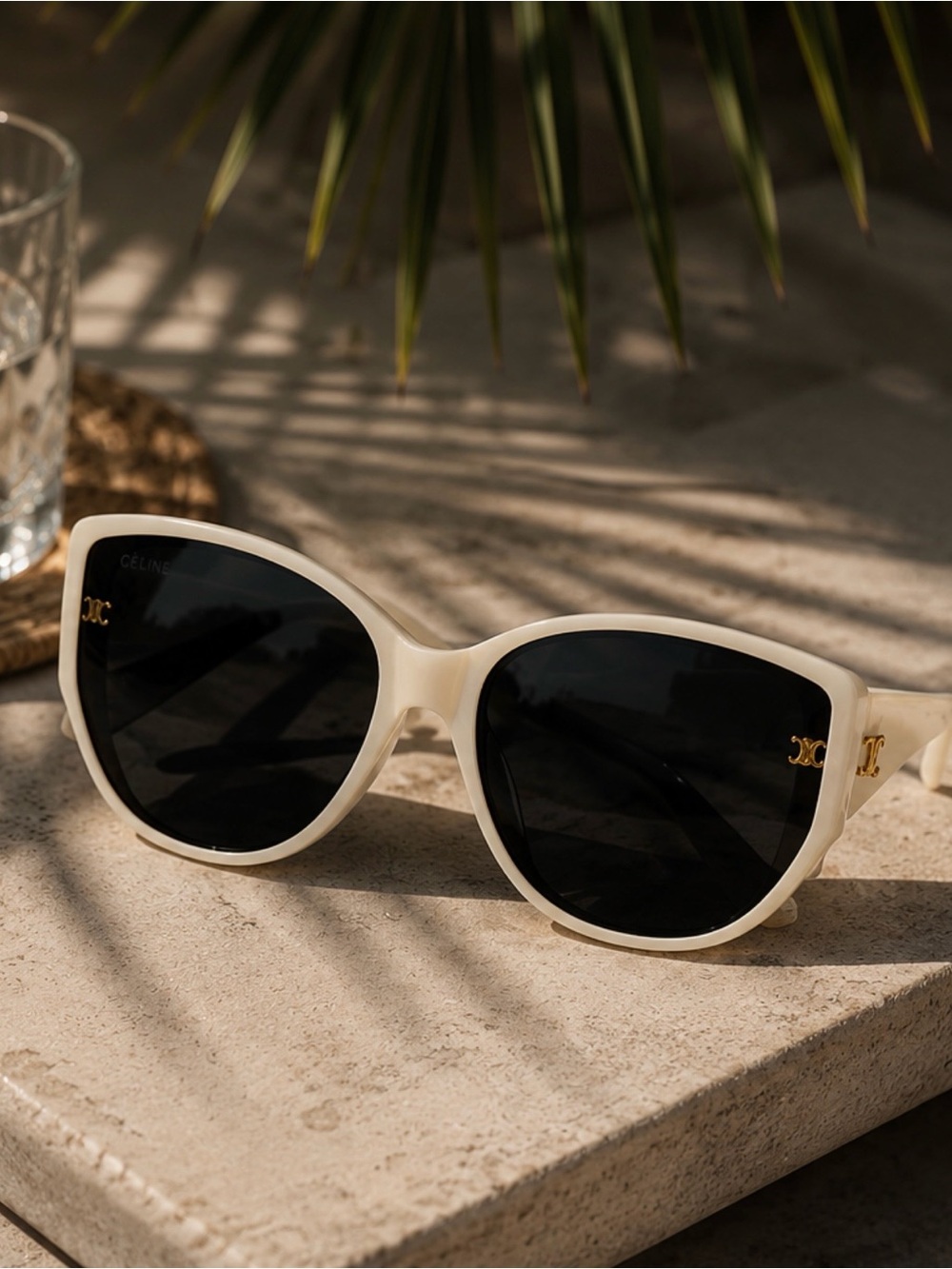 Celine Off White UV400 protection Cat Eye Frame Sunglasses Shades - Picture 11 of 11